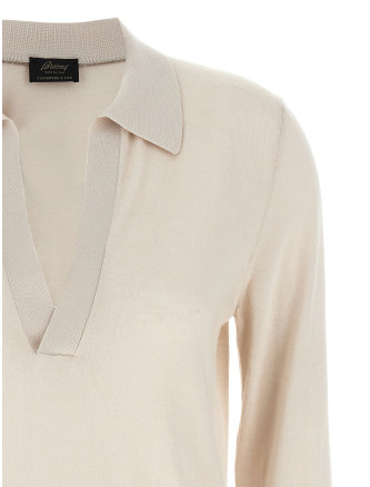 Cashmere and silk polo shirt #