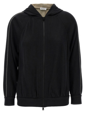 'Shiny Trims' hoodie