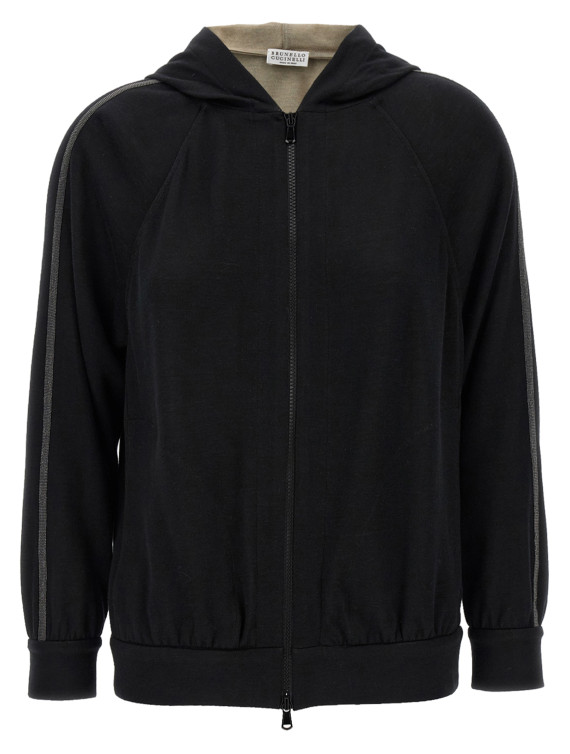 'Shiny Trims' hoodie #1