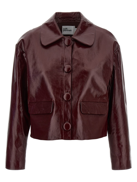 Craqué leather jacket #1