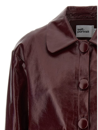 Craqué leather jacket #