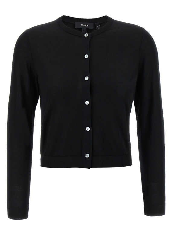 Wool cropped cardigan #1