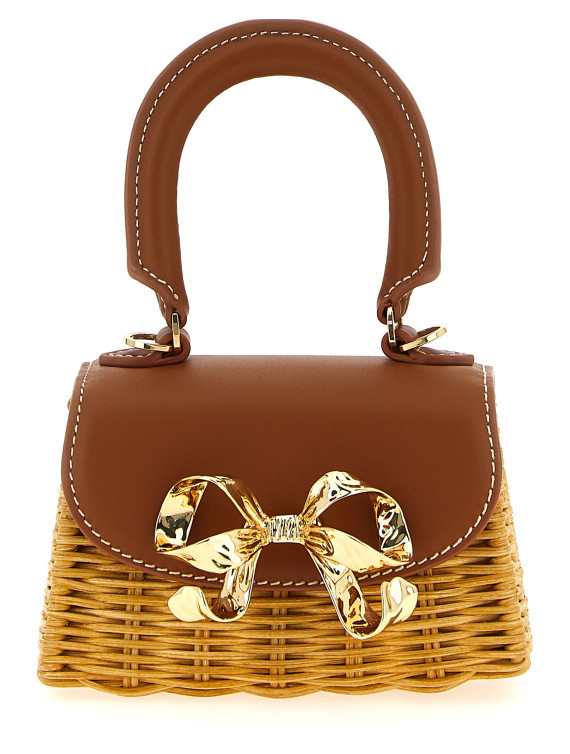 'Rattan micro bow' handbag #1