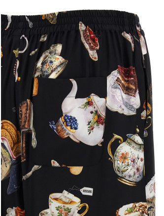 'Tea time' print pants #