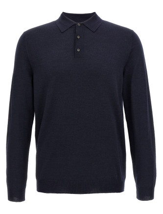 Virgin wool polo shirt