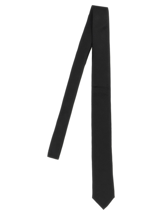 Jacquard logo tie #1