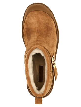 'Mellow Shearling Platform' ankle boots #