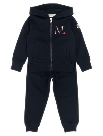 Logo embroidery sweatshirt + joggers