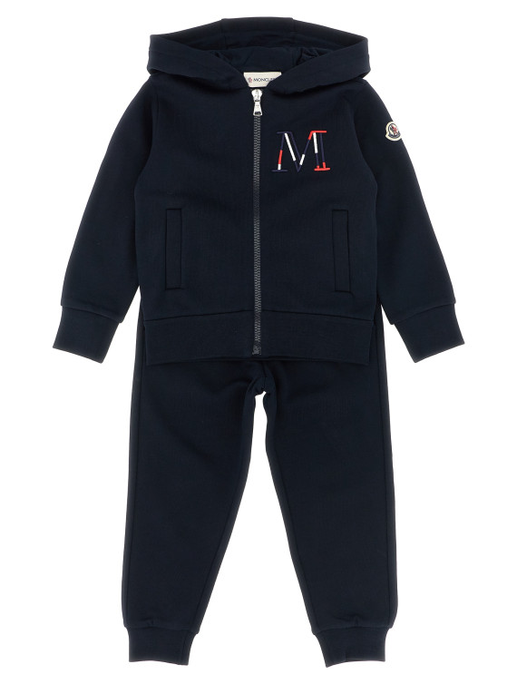 Logo embroidery sweatshirt + joggers #1