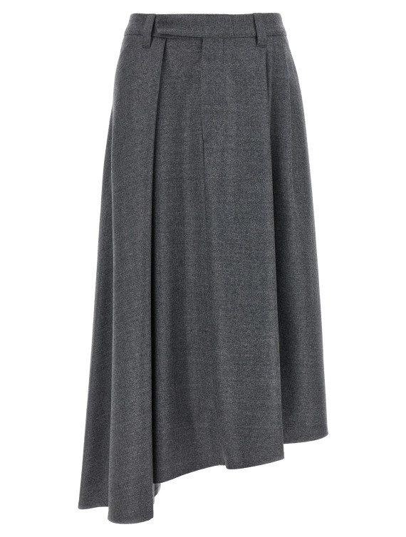 Asymmetrical wool skirt #1