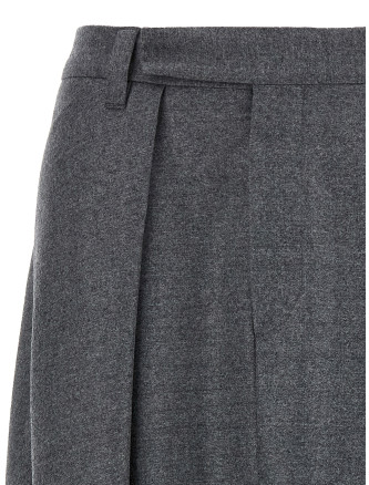 Asymmetrical wool skirt #