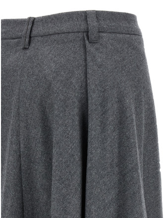 Asymmetrical wool skirt #