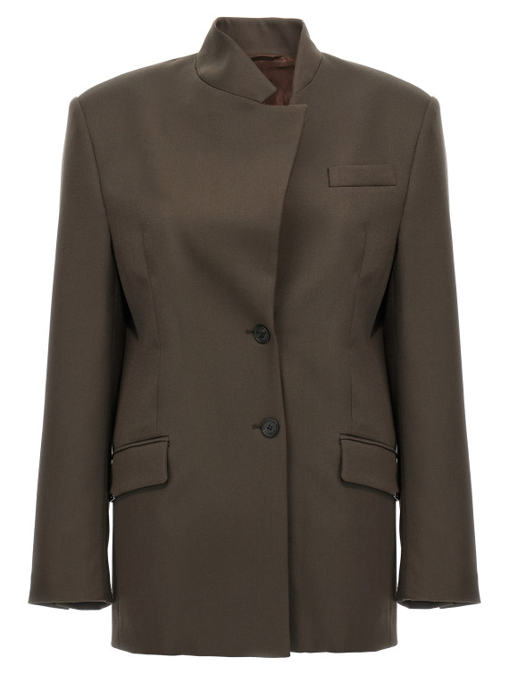 Maxi shoulder strap blazer #1