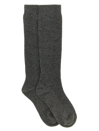 'Sparkling' ribbed socks
