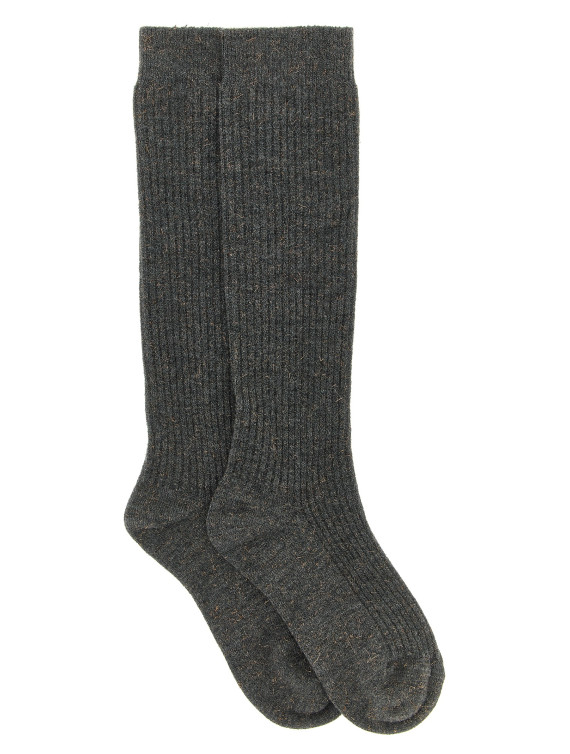 'Sparkling' ribbed socks #1