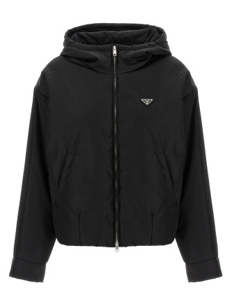 Re-Nylon hooded jacket