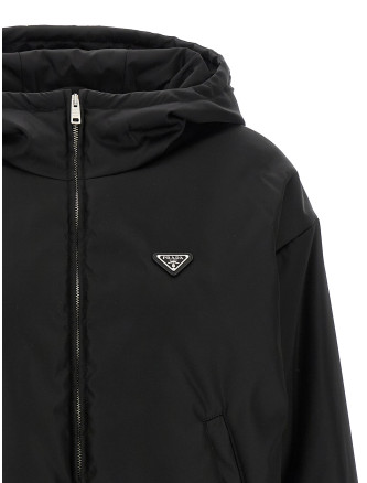 Re-Nylon hooded jacket #