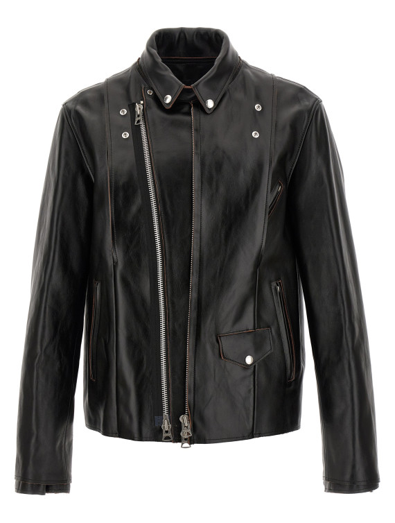 Leather biker jacket #1