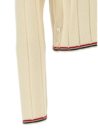 'Ladder Full Needle Rib Stitch' cardigan #