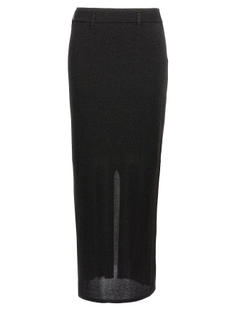 Vanity and lamé skirt