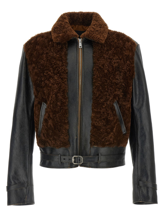 Sheepskin and leather jacket #1