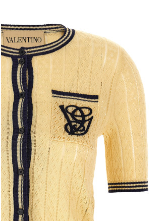 Valentino Garavani VG embroidery cardigan #