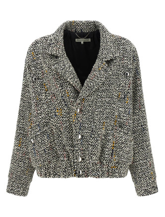 Tweed bomber jacket