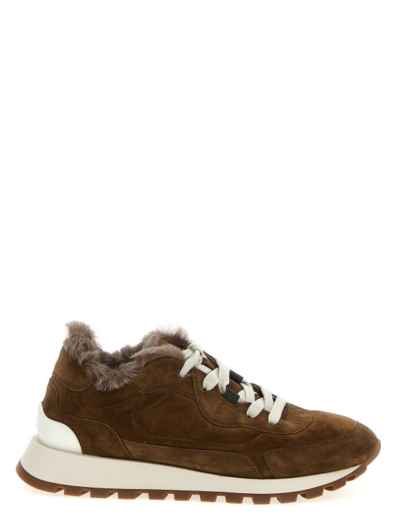 Monile suede sneakers #1