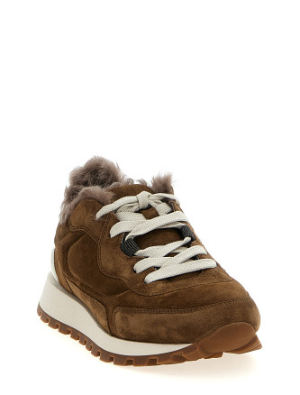 Monile suede sneakers #