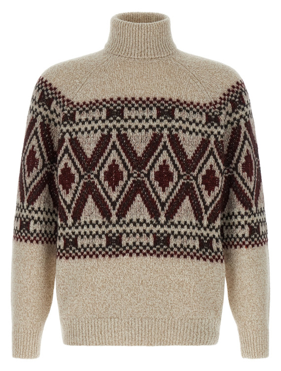 'Geometric Jacquard' sweater #1