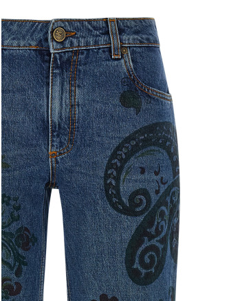 Paisley print jeans #