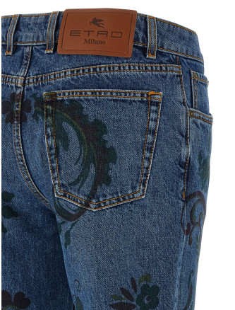 Paisley print jeans #