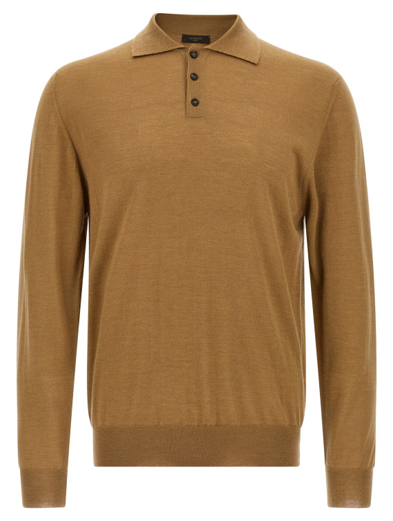 Virgin wool polo shirt #1