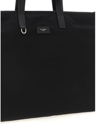 Big logo patch shopping bag #