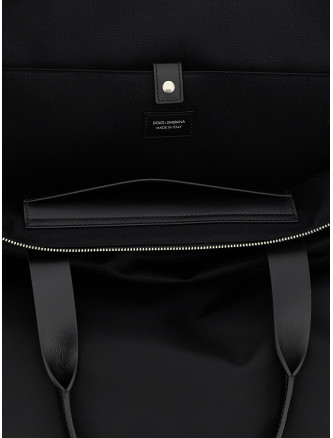 Big logo patch shopping bag #