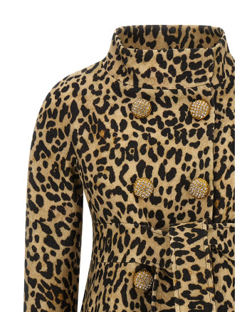 Coat Valentino Garavani animal print cloth #