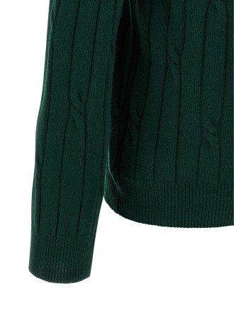 Braided wool polo shirt #