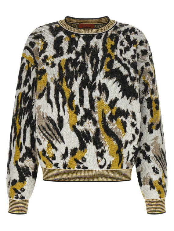 Animalier motif sweater #1
