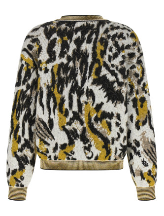 Animalier motif sweater #