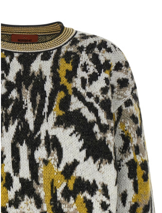 Animalier motif sweater #