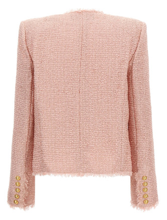 Sequin tweed blazer #