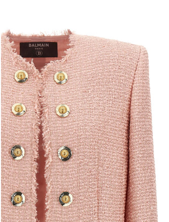 Sequin tweed blazer #