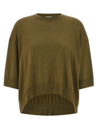 Cropped wool sweater