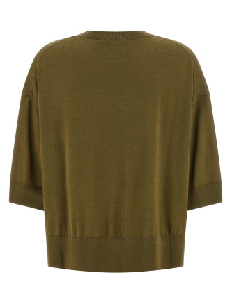 Cropped wool sweater #