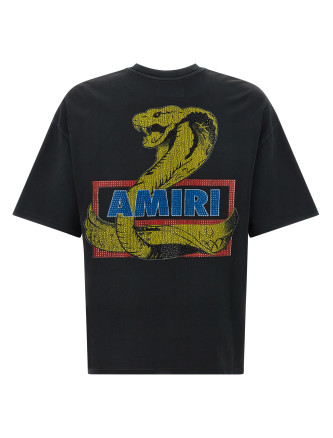 'Amiri Crystal Cobra' T-shirt #