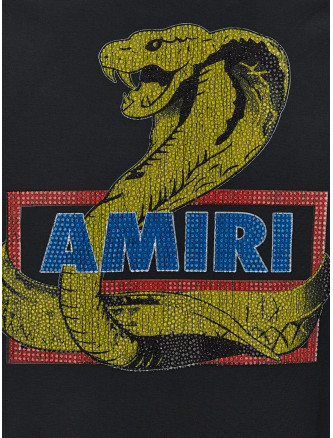 'Amiri Crystal Cobra' T-shirt #