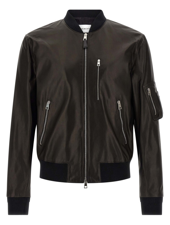 Leather bomber jacket #1