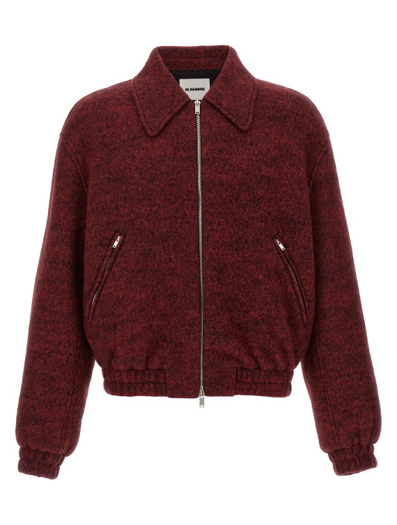Mélange wool bomber jacket #1