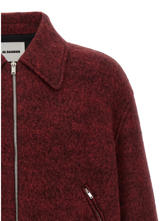Mélange wool bomber jacket #
