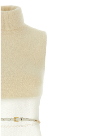 Gauze insert dress #